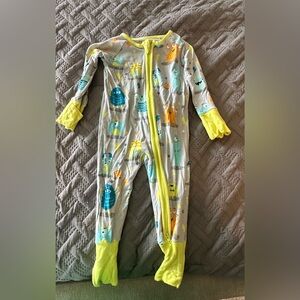 Little Sleepies monster print